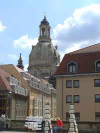 Brühlsche Terrasse mit Frauenkirche, Dresden