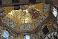 Dom zu Aachen, Pfalzkapelle, Kuppelmosaik